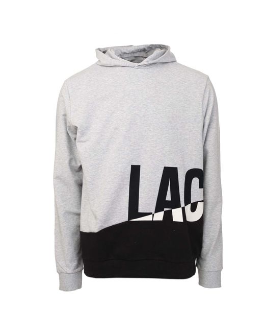Lacoste Gray Loungewear Hoody for men