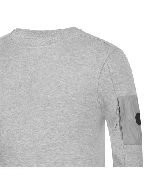 Firetrap Gray Zip Arm Pocket Crewneck Sweatshirt for men