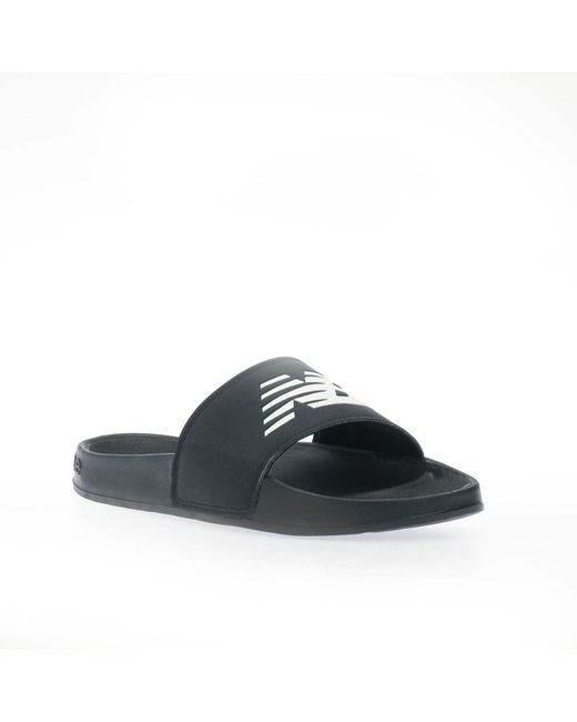 New Balance Black 200 Slide Sandals for men