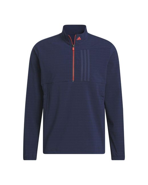 Adidas Blue Ultimate365 Tour Wind.Rdy Half-Zip Pullover for men