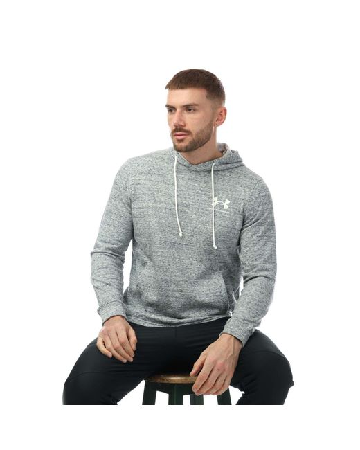 Under Armour Gray Ua Rival Terry Hoodie for men