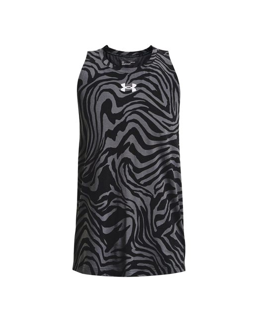 Under Armour Black Ua Baseline Printed Tank for men