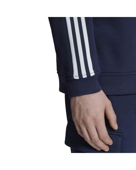 Adidas Originals Blue Adicolor Classics Lock-Up Trefoil Sweatshirt for men