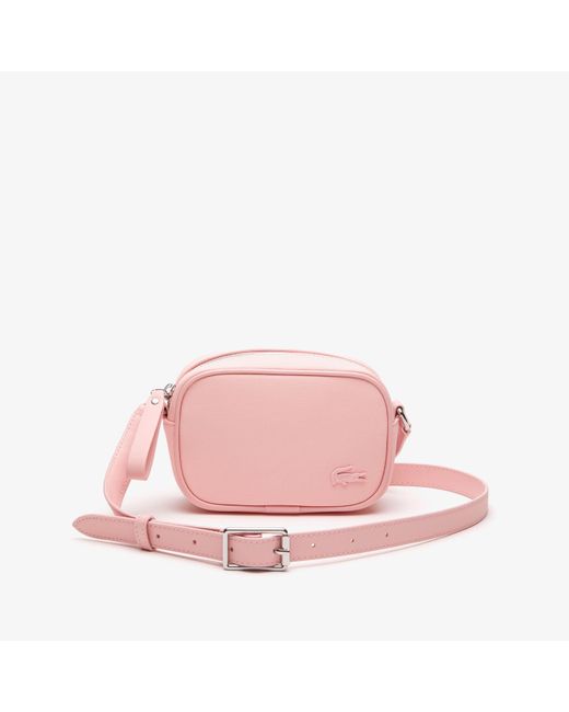 Lacoste Pink Small Zipped Shoulder Bag