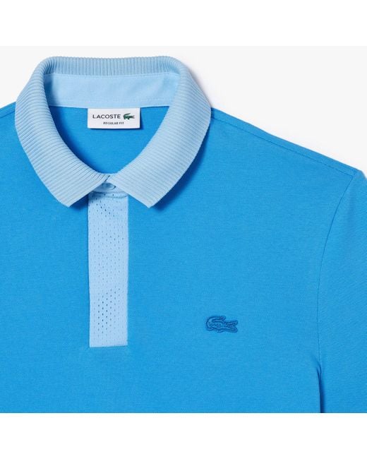 Lacoste Blue Petit Pique Smart Paris Polo Shirt for men