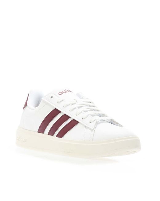 Adidas Pink Grand Court Cloudfoam Trainers for men