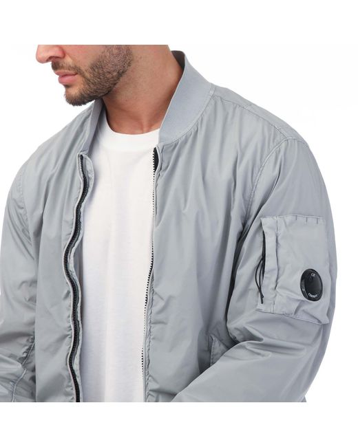 C P Company Gray Hooded Jacket for men
