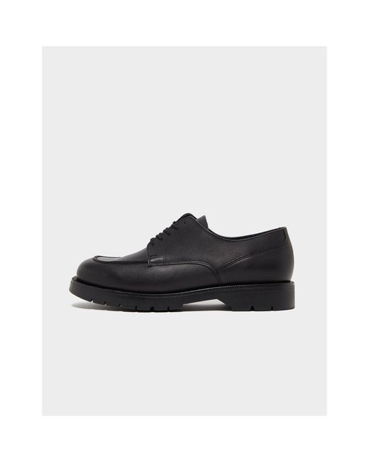 Kleman Black Frodan Leather Chunky Derby Shoes for men