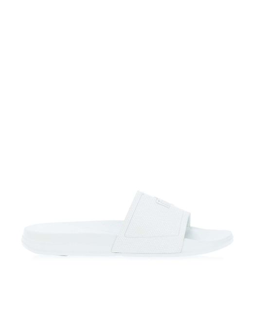 Fitflop White Iqushion Pool Slide Sandals