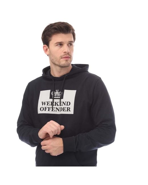 Weekend Offender Blue Garrison Hoody for men