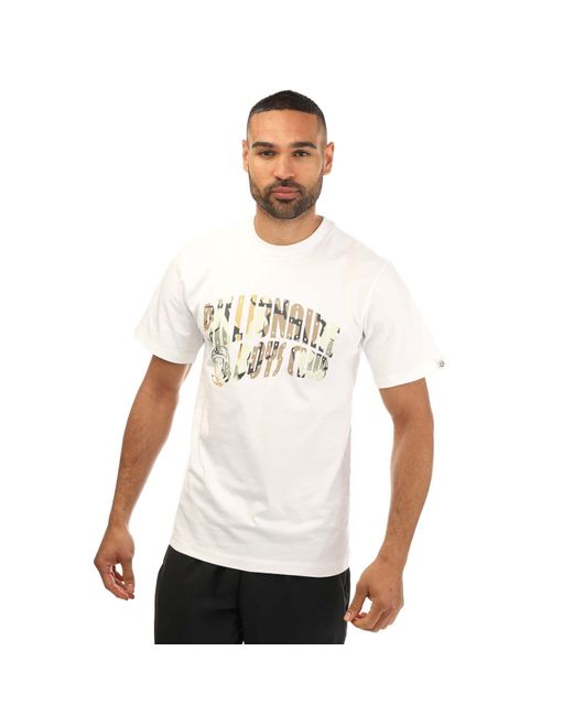 BBCICECREAM White Camo Arch Logo T-shirt for men