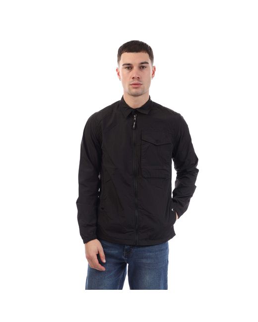 Weekend Offender Black Granville Overshirt for men