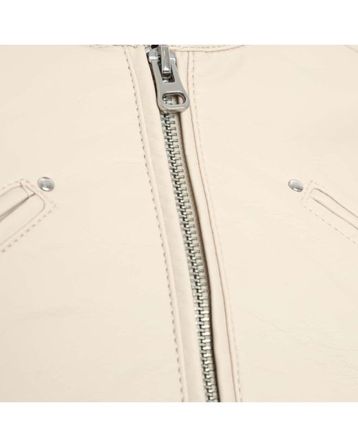 Vero Moda Natural Favodona Faux Leather Jacket