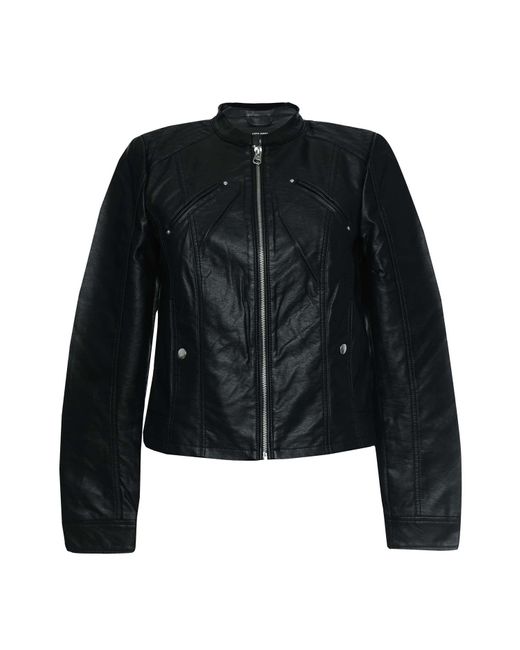 Vero Moda Black Favodona Faux Leather Jacket