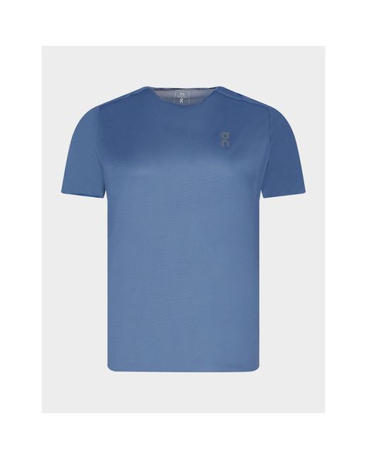 On Shoes Blue Performance Short Sleeve T-shirt for men