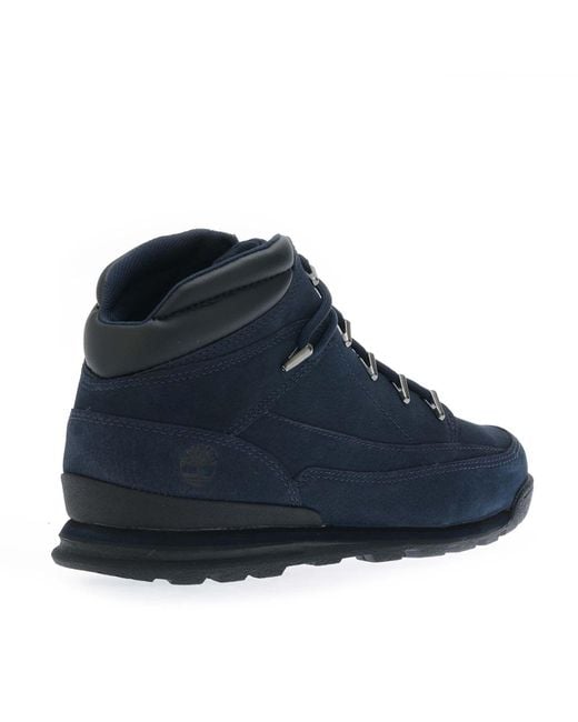 Timberland Blue Euro Rock Mid Lace Boots for men