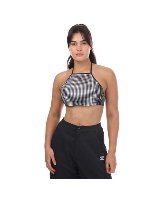 Adidas Originals Blue Gingham Top