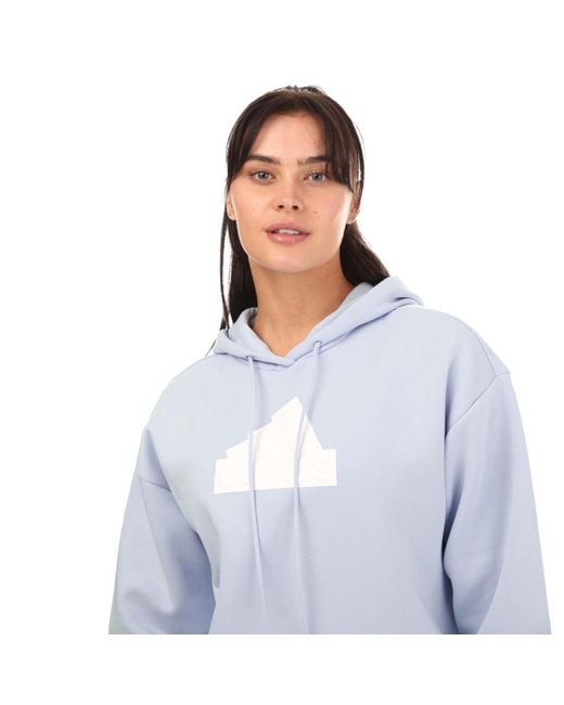Adidas Blue Future Icons Badge Of Sport Hoodie