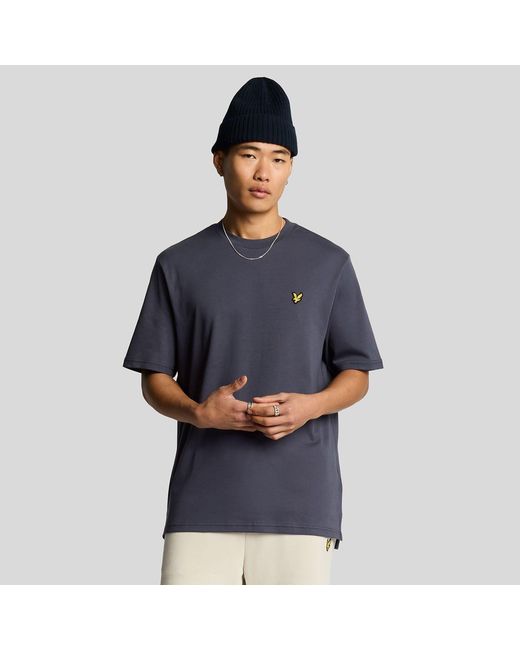 Lyle & Scott Blue Interlock T-Shirt for men