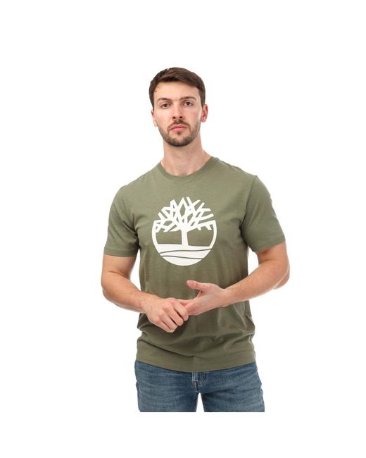 Timberland Green Kennebec Tree Logo T-shirt for men