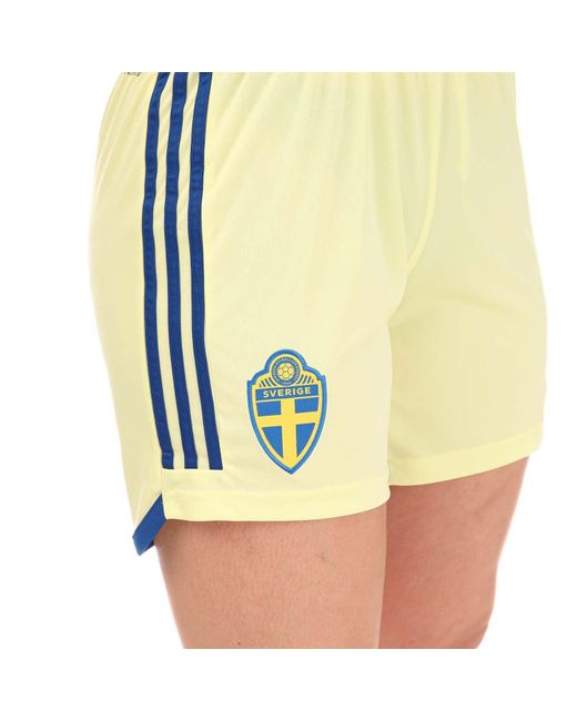 Adidas Yellow Sweden Team 23 Away Shorts