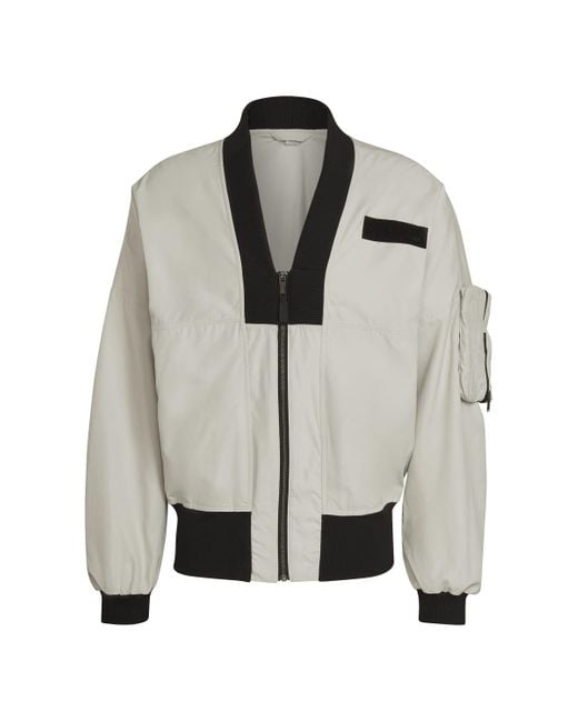 Adidas Gray Parley Bomber Jacket for men