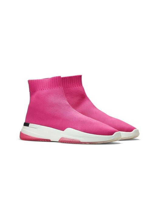 Mallet Pink Sock Runner Trainers Size 3
