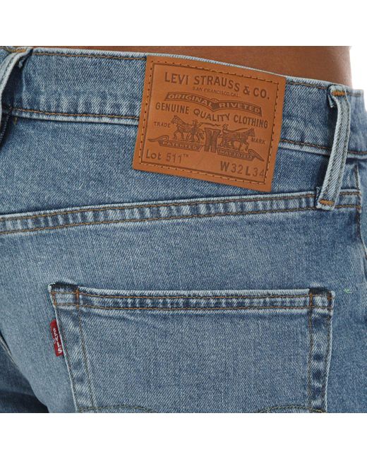 Levi's Blue Levi's 511 Slim Corfu Got Friends Jeans for men