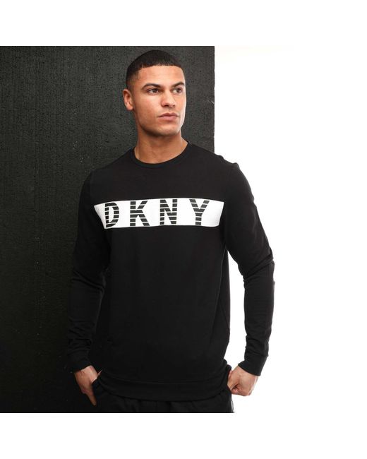 DKNY Black Redskin Long Sleeved Lounge Top for men
