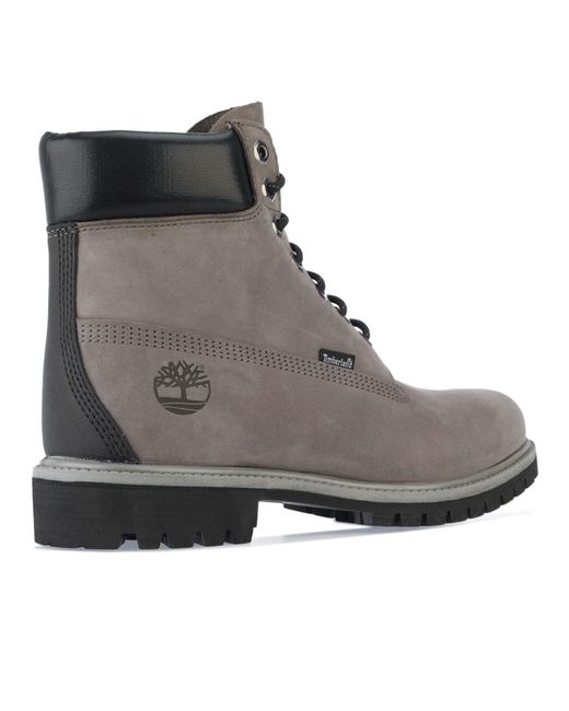 Timberland 6 Inch Premium Boot in Grey for Men | Lyst UK