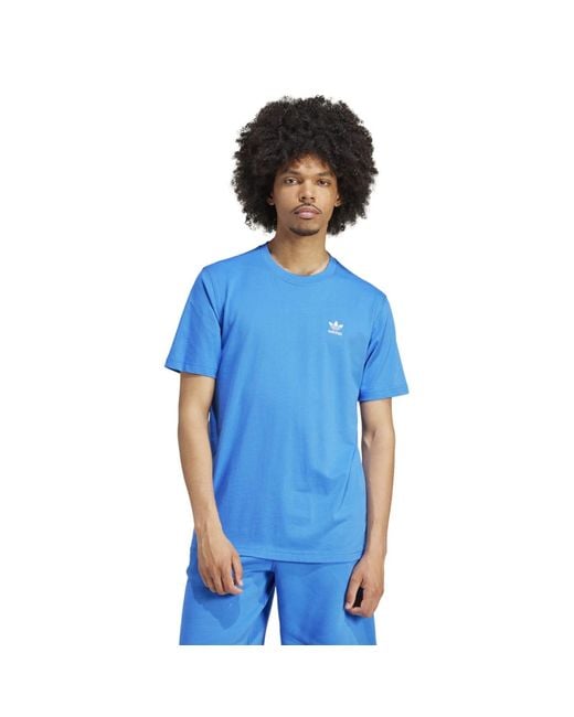 Adidas Originals Blue Trefoil Essentials T-shirt for men