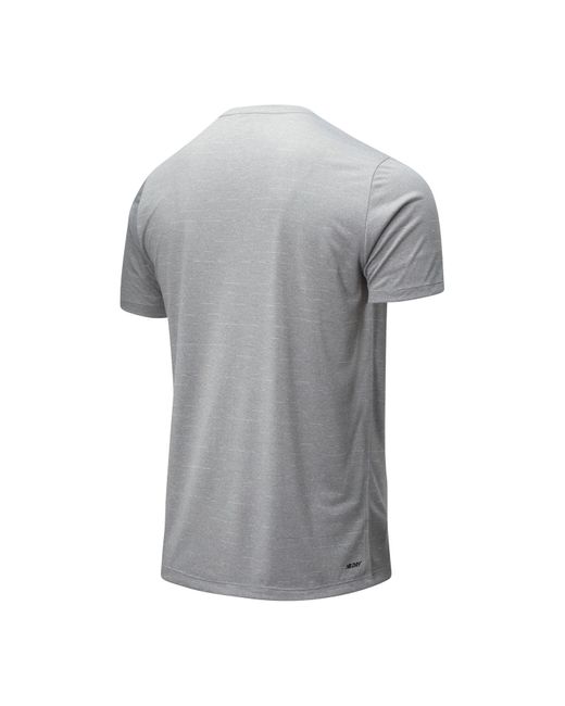 New Balance Gray Sport Tech T-shirt for men