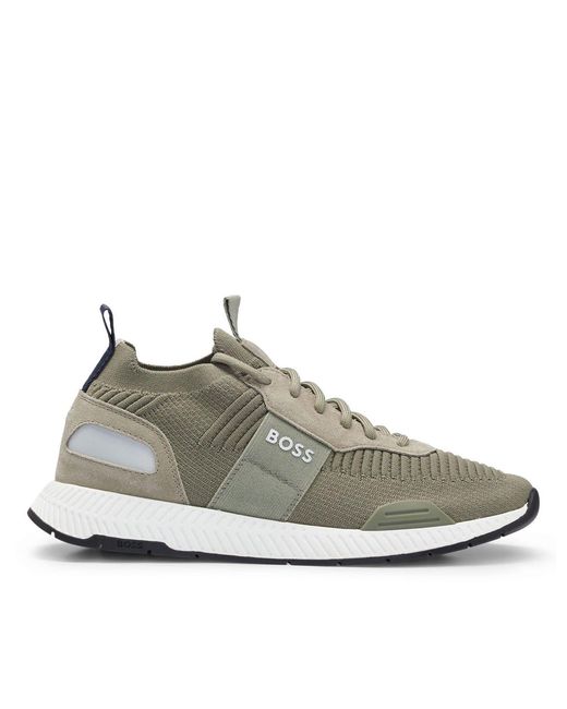 Boss Gray Titanium Trainers Size 5 for men