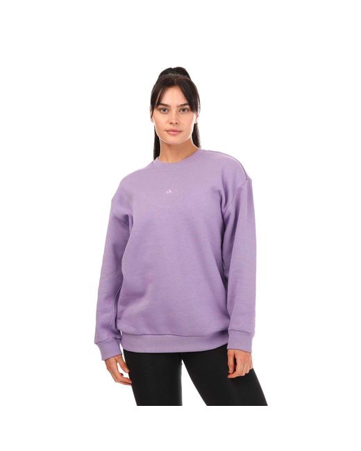 Adidas Purple All Szn Oversized Sweatshirt