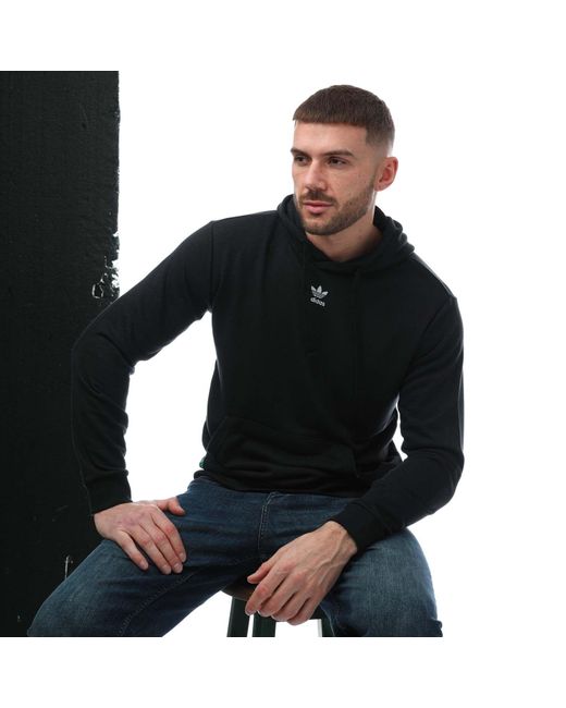 Adidas Originals Black Essentials+ Made With Hemp Hoody for men
