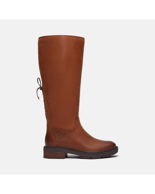 Timberland Brown Brimfield Tall Zip Up Boots