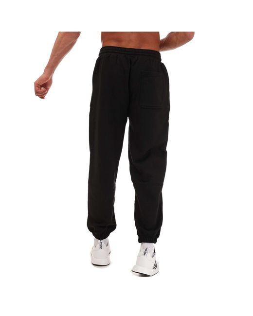 Adidas Black Lounge Heavy French Terry Joggers for men