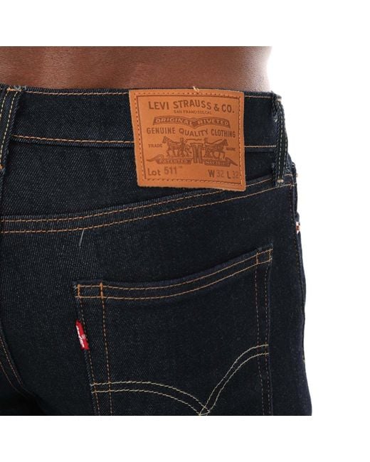 Levi's Black Levi'S 511 Slim Southdown Warm Jeans for men