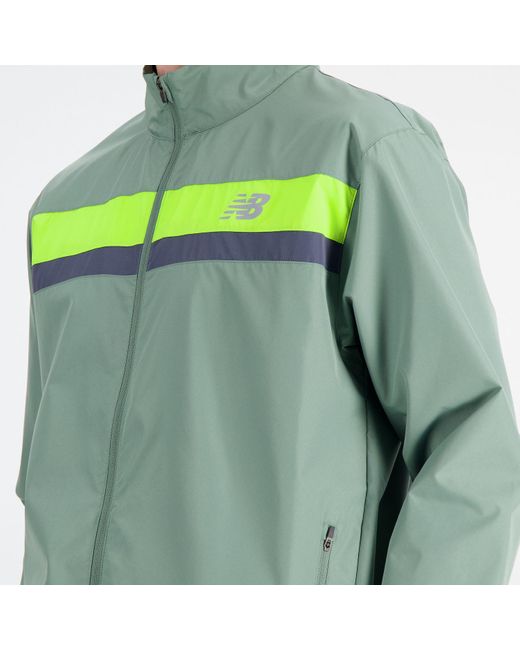 New Balance Green Accelerate Jacket for men