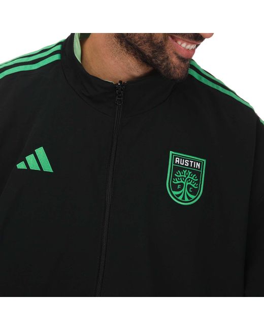 Adidas Green Austin Anthem Jacket for men