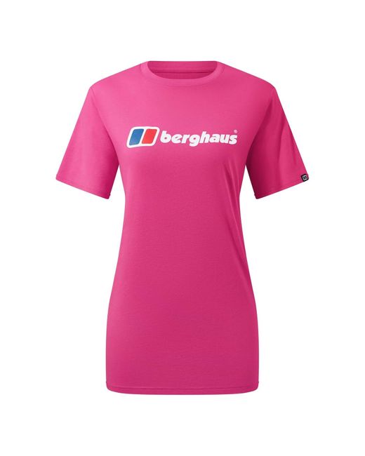 Berghaus Pink Boyfriend Big Classic Logo T-shirt