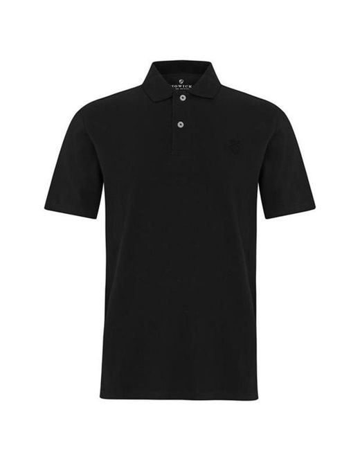 Howick Black Classic Polo Shirt for men
