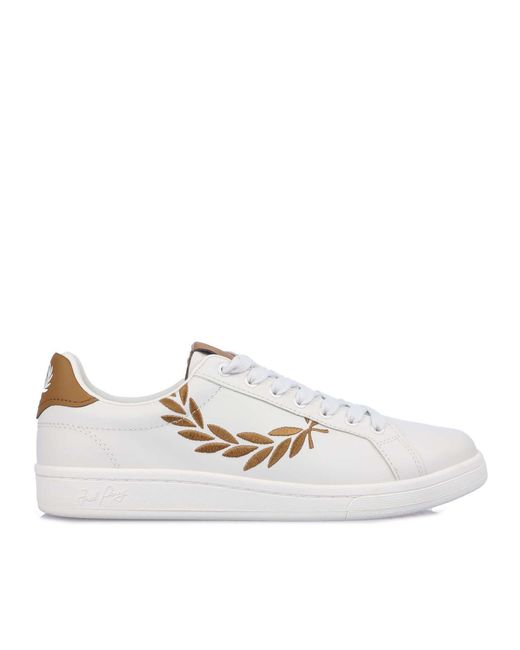 Fred Perry White B721 Leather Trainers Size 7 for men