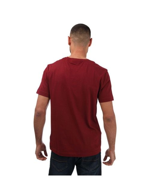 Gant Red Regular Fit Shield T-shirt for men
