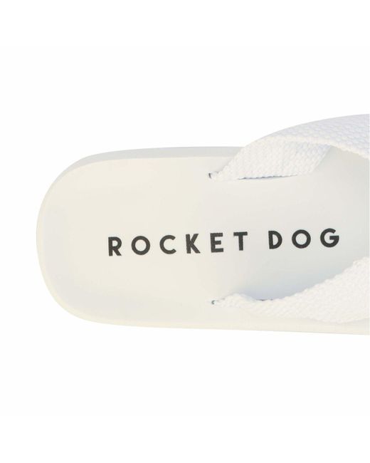 Rocket Dog White Adios Flip Flops