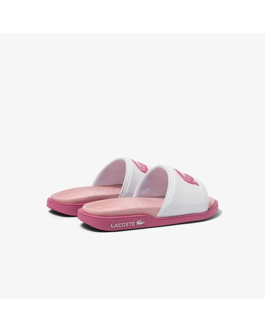 Lacoste Pink Serve 2.0 Sliders