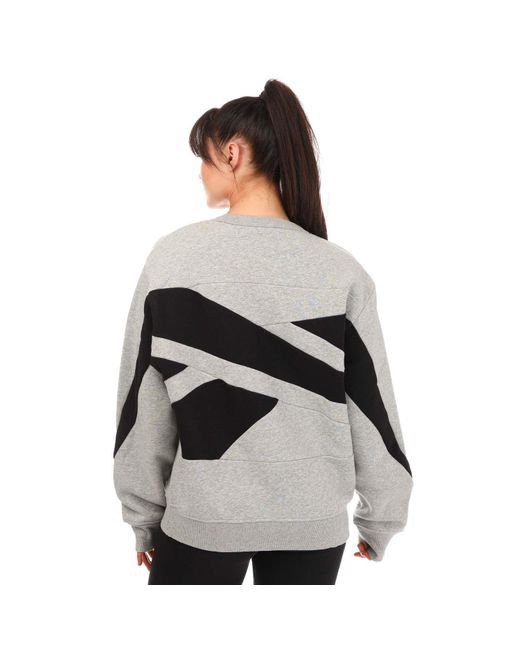 Reebok Gray Unisex Classics Brand Proud Crewneck Sweatshirt