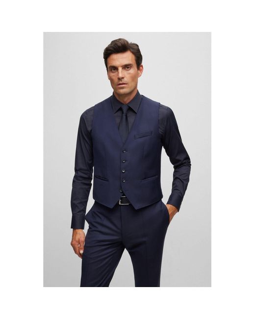 Boss Blue T-harvers Waistcoat for men