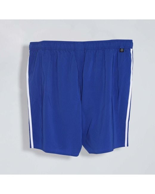 Adidas Blue 3 Stripes Swim Shorts for men