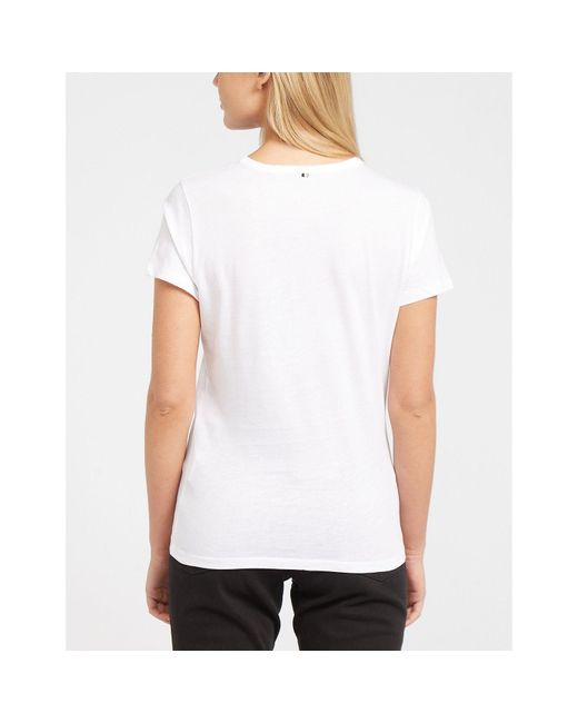 Boss White Sequin Logo T-shirt